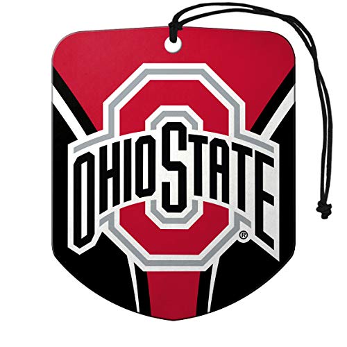 Team ProMark NCAA Ohio State Buckeyes Air Fresheners2 Pack Shield Design Air Fresheners, Team Colors, One Size