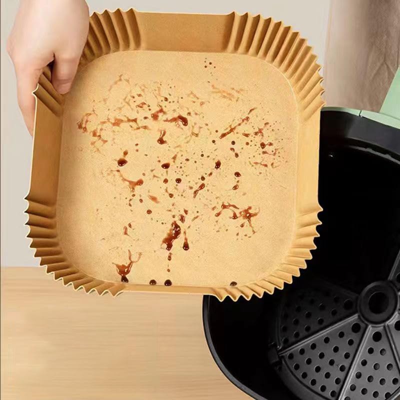 UMETRE Air Fryer Paper Liners 150pcs Disposable Airfryer Liners