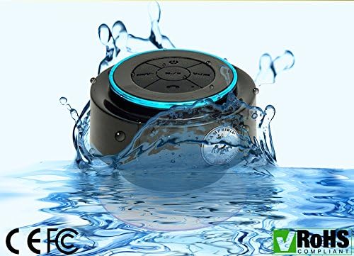 EVOs Bluetooth Shower Speaker + Handsfree AnswerPhone + FM RADIO - Wireless Portable &amp; Pairs Easily To All Your Bluetooth Devices - iPhones Androids Tablets Computer - FULLY WATERPROOF Great Gift!