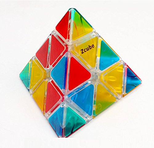 MrCube 3X3X3 Pyraminx Transparent Magic Cube Educational Toys