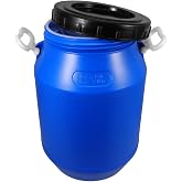ULTECHNOVO Large Food Storage Bucket with Lid 17.71X11.81X11.81In Airtight Enzyme Barrel for Fermenting Ingredients Thick Safe Plastic Container with Handle for Pantry and Household Use