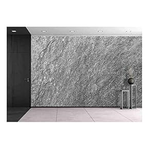 Black Stone Texture Surface - Removable Wall Mural | Self-Adhesive Large Wallpaper - 66x96 inches