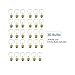 Fulton Illuminations S14 24 Bulbs Outdoor String Lights with 6 Extra Bulbs and 13 Ft Extension Cord, 48 Feet - Commercial Weatherproof Patio String Lights