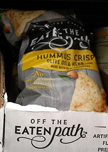 Off the eatenpath Hummus crisps Olive oil &amp; Herb, made with real chickpeas 6oz