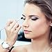 Qivange Makeup Brushes, Synthetic Foundation Eyeshadow Fan Brushes Set with Cosmetic Bag(12pcs,Silver)