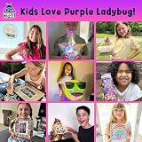 Purple Ladybug Hair Chalk 12 Vibrant Colors Glitter Tattoos Kids Girls Gift view 11