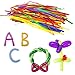 Joyin Toy 180 Pieces Party Balloons Assorted Color Latex Balloons 3 Style with Hand Held Air Inflator and 8 colors of Crimped Curling Ribbons