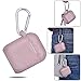 Case for Airpods Accessories Set, Filoto Airpod Silicone Case Cover with Keychain/Strap/Earhooks/Accessories Storage Travel Box for Apple Airpods 2&1, Best Gift for Your Air Pod (Rose Gold)