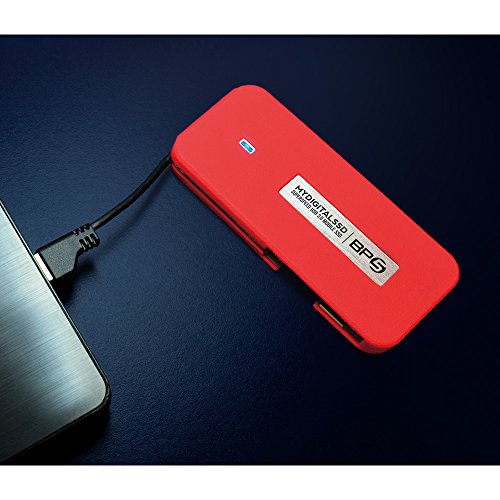 MyDigitalSSD BP5 SuperSpeed USB 3.0 UASP Compliant Mobile SSD with Integrated USB Cable (256GB)