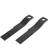 WIKIBB Brush Mower Cutter Blades for Skid Steer Mowers 2 Pack 8mm Steel | Spring Steel Construction, 8mm Thickness, Fits Rotary Brush Cutters, Heavy Duty Replacement