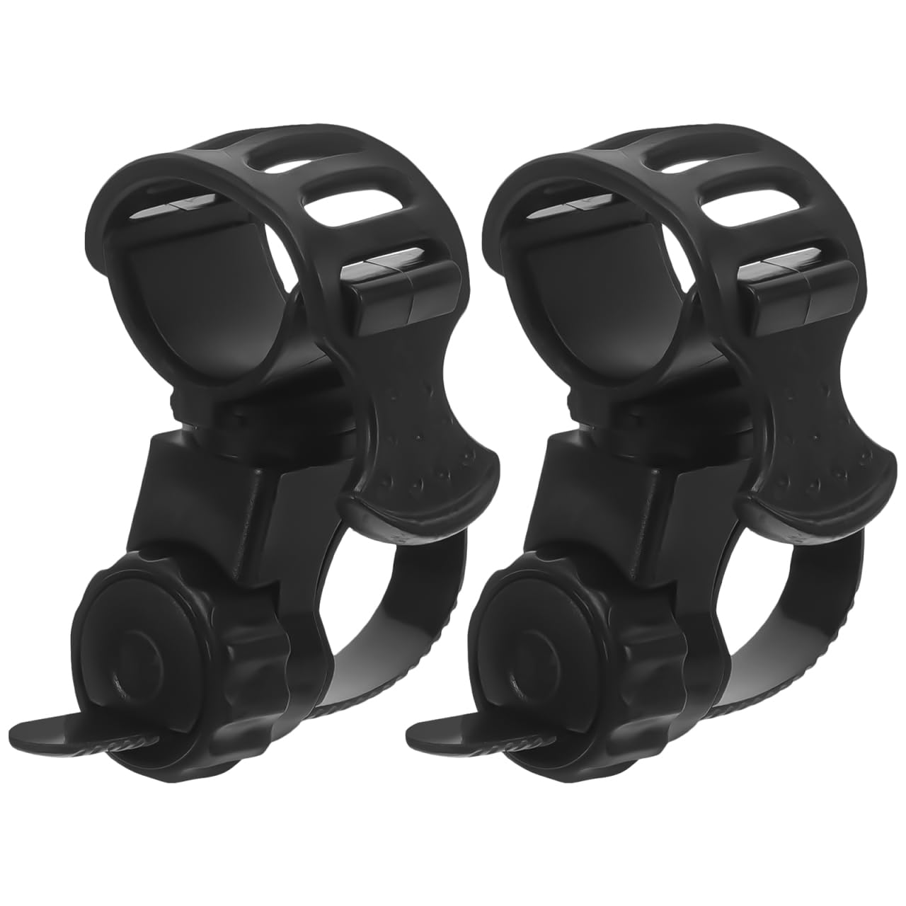 Healeved 2Pcs Wheelchair Electric Vehicle Elderly Assistive Device Accessories Universal Rubber Cane Holder for Wheelchair and Mobility Scooter Adjustable Crutch Holder Walking Stick Bracket Compact