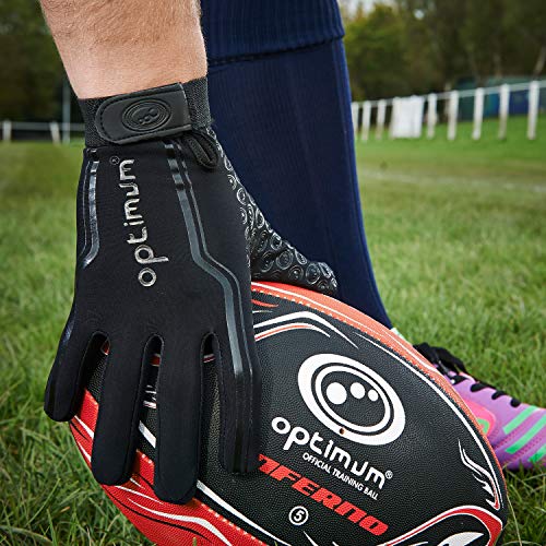 Optimum Thermal Grip Sports Gloves for Soccer, Football, Hockey, Field Player Running Gloves, X-Small - Thumbnail 2