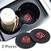 Auto sport 2.75 Inch Diameter Oval Tough Car Logo Vehicle Travel Auto Cup Holder Insert Coaster Can 2 Pcs Pack (Dodge)