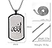 Stainless Steel Allah Dog Pendant Necklace,Arabic Islamic Muslim Religious Jewelry