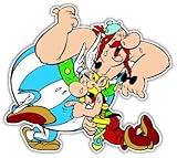 Asterix and Obelix laughing sticker decal 5