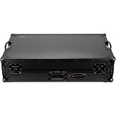 Odyssey FZGSPERFORMERW1BL RANE PERFORMER Black Label 1U Flight Case with Glide Style Laptop Platform and Wheels