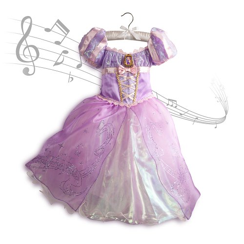 Disney Store Tangled Princess Rapunzel Musical Costume Dress Size Small 5/6 (5T)