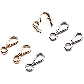 Zpsolution Double Open Bail for Pendants, Charm Holder for Necklace, Pendant Attachment Connector for Jewelry Making