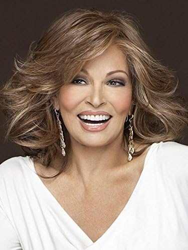 Goddess Lace Front Wig Color RL30/27 - Raquel Welch Wigs 9" Long Shoulder Length Wavy Women's Heat Friendly Monofilament Top