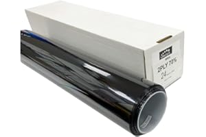 HIDNY Window Tint Car Film 40"Inx100'Ft 2-Ply Premium High-Performance Dyed with 15% VLT -Black Privacy Window Tint for Home Blocks UV Rays, Heat & Glare -Scratch Resistance, Self-Adhesive & Easy to Install