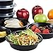 NutriBox [20 Value Pack Meal Prep containers 1 compartment 24 OZ Round Meal Prep salad bowl Meal Prep lunch box - BPA Free Reusable Lunch Bento Box - Microwave, Dishwasher and Freezer Safe