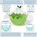 Premium Large Salad Bowl - Serving Bowl - Fruit Bowl - Candy Dish - Decorative Centerpiece Bowl - Best for Serving Fruit Salad Candy Popcorn Punch Chips Pasta - Unique Modern Design - Ceramic (Green)
