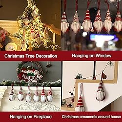 Hanging Gnome Ornaments for Christmas Trees