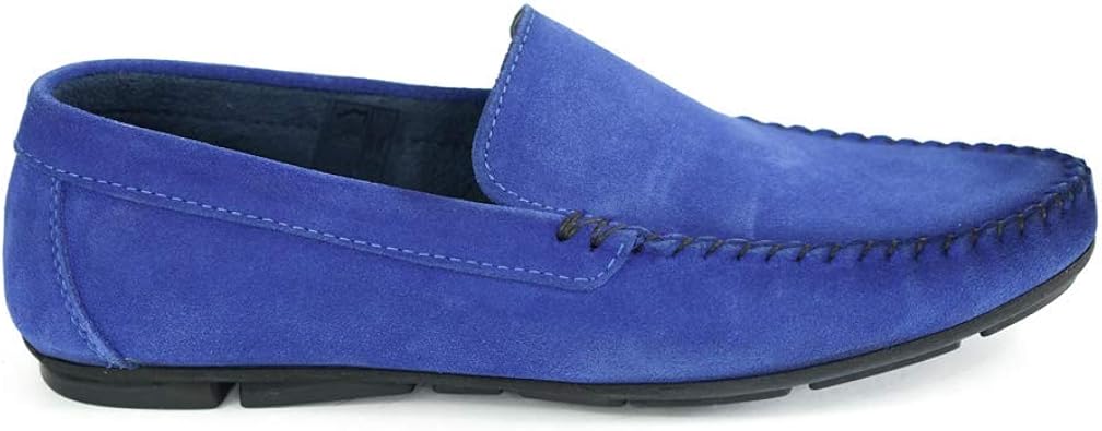 blue moccasins