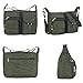 Bagtopia Women's Casual Shoulder Bags Travel Bag Messenger Cross Body Nylon Bags with Lots of Pockets