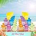 Fun Express Disposable Luau Cups (50 Cups) Bright Colors - Holds 16 oz