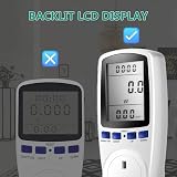 MFLABEL Power Meter Plug Energy Monitor UK 230V 13A Large LCD 7 Modes view 5