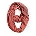 Me Plus Women Cotton Solid Soft Light Weight Loop Circle Neck Wrap Infinity Scarf