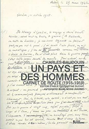 Un  pays et des hommes