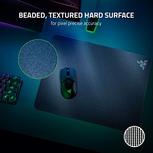 Razer-Acari-Alfombrilla-para-raton-con-minima-friccion-para-optima-Velocidad-y-Deslizamiento-Superficie-rigida-Texturizada-granular-Diseno-Fino-Base-Antideslizante-Negro