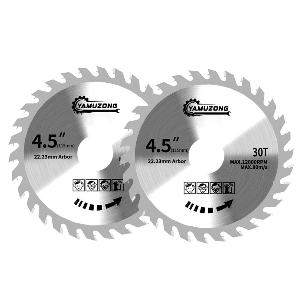 4.5" Angle Grinder Circular Saw Blade 30 Teeth Woodworking Saws Blade Carbide Saw Blade Saw blade for angle grinder 115mm for wood cutting