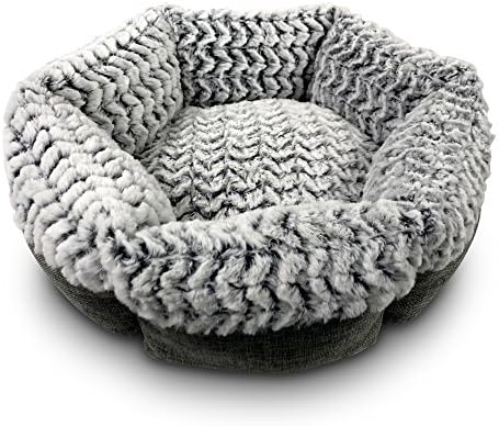 Stuft Soho Round Chocolate Machine Washable Memory Foam Pet Bed