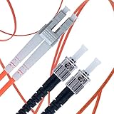 LC to ST Fiber Patch Cable Multimode Duplex - 1m (3.28ft) - 50/125um OM2 - Beyondtech PureOptics Cable Series