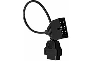 GOLITON OBD2 to OBD1 GM Adapter, 12 Pins Socket to OBD2 16 Pins Diagnostic Tool Connector Adapter Cable Compatible with GM 12 Pin