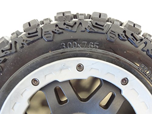 King Motor Truck Pioneer Front Wheels (set of 2) Fits King Motor T1000, T1000GT, T2000 trucks, HPI 5T, SC Rovan Terminator and other bajas - Thumbnail 4