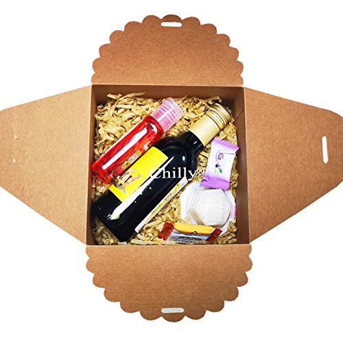 Chilly Gift Boxes, Set of 12 Decorative Treats Boxes, Cake, Cookies, Goodies, Handmade Baby Bath Bombs Shower, Small Gift Boxes for Christmas, Birthdays, Party, Weddings (Brown)