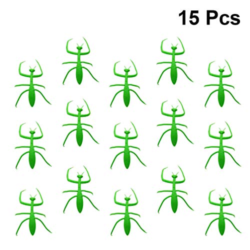 DOITOOL 15PCS Garden Plant Twist Tie Decorative Cable Ties Plant Support Clips Gardening Wrap Ties (Mantis)