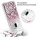 Caka Case for Galaxy S9 Case, Galaxy S9 Glitter Case for Girls Women Luxury Fashion Bling Flowing Liquid Floating Sparkle Glitter Soft TPU Case for Samsung Galaxy S9 (Rose Gold)