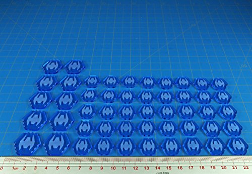 TI4: Fighter Token Set, Fluorescent Blue (50)