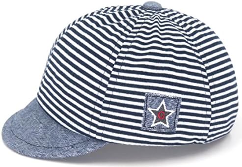 TotMore Unisex Baby Toddler Soft Black Stripes Beret Cap Sun Hat Warm Hat Visor