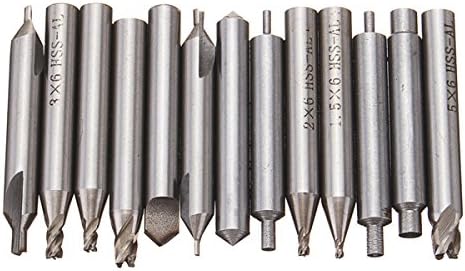 EsportsMJJ13Pcs HSS-AL Drill Bit Set for Key Cutting Machine Cutter