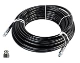 Schieffer 1/4in. x 150ft. 4400 PSI Thermoplastic Sewer Jetter Hose & MTM Hydro 7.0 Orifice Button Nose Nozzle