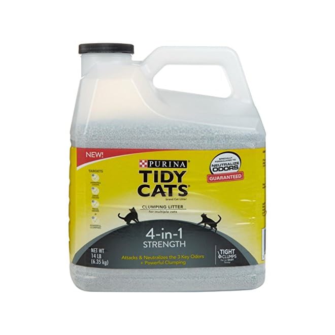 Tidy Cats 4 in 1 Strength Clumping Cat Litter 14 Lb Cat my love