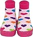 Konfetti Hearts Swedish Slipper Sock Moccasins