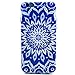 6 Case, iPhone 6 Case LUOLNH Blue Sunflower Pattern Clear TPU Silicone Gel Back Cover Skin Soft Case for iPhone 6 4.7 Inch