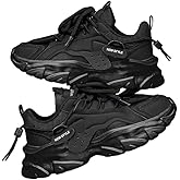 Vintage Lace Up Chunky Sneakers for Men - Comfy and Non-Slip for Outdoor Activities